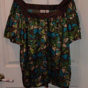 Cato plus size satiny blouse